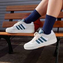 Giày thể thao Adidas D-PAD CLASSIC "Small Serrated" kiểu bóng rổ cổ điển - Màu Xám nhạt - Xem 10