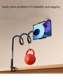 多功能360°旋转手机/平板电脑支架，慵懒床头支架，可调节按钮，稳定易调，适用于智能手机、平板电脑 - 彩色 - 查看 6