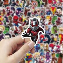 100pcs Marvel Avengers Stickers, Spider Man, Iron Man Stickers, Water Cup/Computer DIY, Handmade Material, Four Seasons Universal - Multicolor - View 5