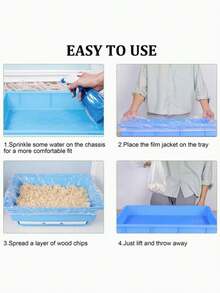 Tấm lót chuồng thú cưng có thể mở rộng, tấm lót khay vệ sinh chuồng thú cưng bằng nhựa trong suốt co giãn, dễ dàng thu gom chất thải trong chuồng thú cưng, dễ dàng vệ sinh, đồ dùng cho thú cưng nhỏ, màng lót chuồng chống rò rỉ, hộp vệ sinh cho mèo, tấm lót đi tiểu cho chó, tấm phủ vệ sinh, thích hợp cho thỏ, chim, mèo, v.v. - trắng - Xem 7