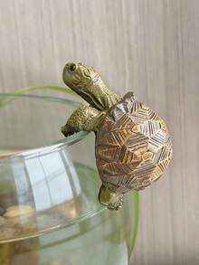 攀爬乌龟鱼缸装饰，可爱乌龟水族箱雕塑，家庭办公室鱼缸景观装饰，树脂乌龟水族箱摆件，鱼缸水下世界装饰，非常适合水族造景，淡水海水鱼缸，桌面水族箱装饰配件 - A - 查看 8