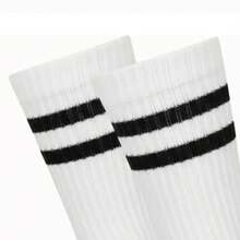Men Sports Socks - Black and White - View 3