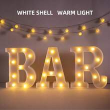 3 tiras de luces LED - Alimentadas por batería (pilas AA no incluidas), iluminación decorativa para el hogar para bar, fiesta, Navidad, cumpleaños, boda, graduación - Luz blanca cálida - Ver 8