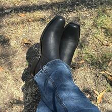 Botin vaquero de piel Grabado De Venado para hombre color miel Dubai Botas Comodos Premium Botines - Negro - Ver 9