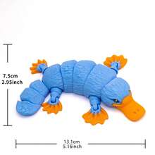 3D打印可动鸭嘴兽玩具，儿童益智减压逼真鸭嘴兽模型，创意礼物 - 鴨嘴獸 - 查看 5