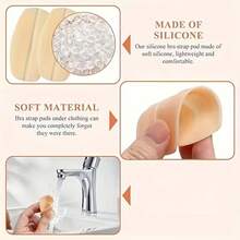 6pcs Silicone Non-Slip Shoulder Strap Pads, Seamless Pressure Relief Comfortable Strap Cushions In Multiple Colors - View 4