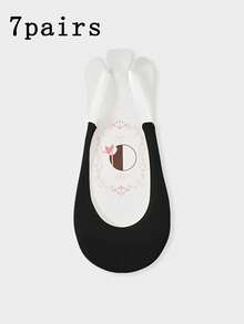 7 đôi tất nữ không lộ ngón chân, tất lưới siêu mỏng thoáng khí, có quai gót chống trượt, tất che phủ bàn chân vô hình cho giày bệt, giày cao gót và dép xăng đan. - Nhiều màu - Xem 9