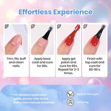 Beetles 39Pcs 36 Colors Colorful Candies Gel Nail Polish Set, Spring Pink Red Blue Purple Shades, With Base & Top Coat, Soak Off UV LED, Salon DIY Home Manicure Kit, Gifts For Women Girls - 39Pcs 36 Colors Colorful Candies - 查看 7