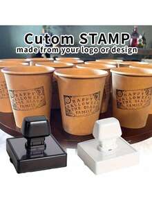 1pc Customizable Large Logo Pattern Stamp, Multiple Sizes Available, Can Customize Pattern, Name, Anniversary Date, Address, Pet Portrait, Etc., Multi-Functional Suitable For School, Business, Office, Compact And Durable, No Ironing Required, Rich Colors Cute And Interesting, Unique Personalized Customized Automatic Stamp, Ideal Gift For Women, Men, Friends, Family, Colleagues - Multicolor - View 6
