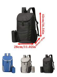 1pc Foldable Lightweight Backpack, Large Capacity Student Bag, Hiking Rucksack, Portable Storage Travel Bag, Dual-Use For Commute & Outdoor, Multiple Colors Available, Suitable For Daily, Campus, Outdoor, Boys & Girls - one-size - View 6
