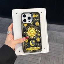 Nueva Funda Para TeléFono MóVil De DiseñO Celestial Con Sol Y Luna Dorados, ProteccióN Contra CaíDas, Compatible Con For  17/17 Promax/16 Pro/15/14/13/12/11/7/12X/Xs/8/Plus Y Sumsong S25/S24/S23/S22/S21/FE/Ultra/Plus/A51/A53/A71/A73/A72S, /Honor/Redmi//. - Color 1 - Ver 4