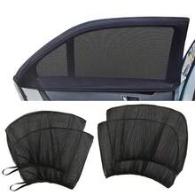 Black Mesh Car Window Sunshade Easy Installation And Removal, Suitable For Front And Rear Windows, RV Sunshade, Comfortable For Outings/Camping Only For Parking Use - Mesh Sunshade - View 7