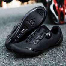 Men's Professional Road Cycling Shoes Build For Golf For Road Bicycle Racing Sports Flat Sneakers - Black - View 1