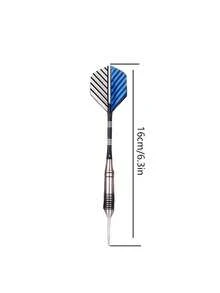 3pcs/Set Professional Metal Darts Set, Tungsten Steel Darts With Non-Slip Handles, Durable For Adult Competition & Training - Multicolor - View 3