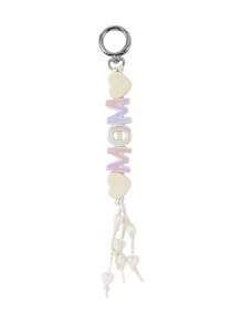 1pc Macaron Color MOM Letter Keychain, Cute Heart Tassel Pendant, Bag Charm, Car Key Chain, Mother's Day Gift, Sweet Keyring Gifts For Mother, Father, Graduation, And Teacher - Multicolor - View 12