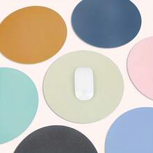 7.7 Inch Diameter Solid Color Anti-Stain Mini Mouse Pad, 0.04 Inch Thickness, Low Velvet Backing, General Quality With Slight Odor. Please Refer To Actual Size. - Round - View 7
