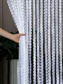 1pc New Copper Coin Grass Shaped Line Curtain Decor, 39.37*78.74in Thickened Jacquard Curtain Panel - 1PC - View 3