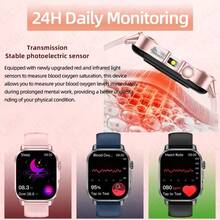 LIGE Smartwatch: Batteria ad alta capacità da 380mAh, Resistente all'acqua, Previsioni del tempo, Monitoraggio dell'attività, Monitoraggio del ciclo mestruale, Notifiche di chiamata, Riproduzione musicale - Uno smartwatch sportivo multifunzionale ed elegante per uomini e donne - Visualizzare 7