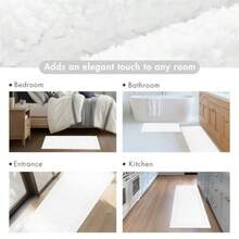 Park Signature Splendor Reversible 100% Cotton Tufted Bathroom Rug-3000 gsm Hotel Quality Luxurious Plush High Pile Bath Mat Absorbent Quick Dry Shower Room Décor 21x34 White - Blanco - Ver 7