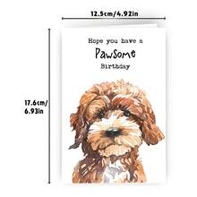 1Pc Funny Dog Birthday Card, Poor Dog Design, "Wishing You A PAwSoMt Birthday", Suitable For Pet Enthusiasts Birthday Gift, Fun Birthday Gift, Different Birthday Decorations, High Quality - View 3