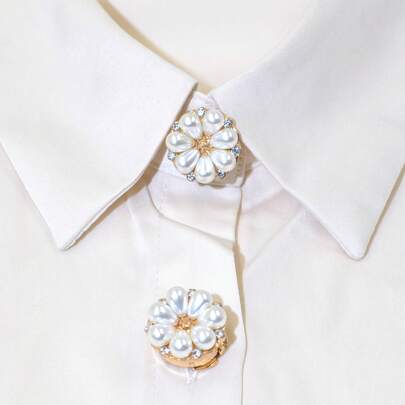 1 chiếc khuy áo sơ mi thời trang, phụ kiện trang trí khuy tay áo hình rùa đính đá.