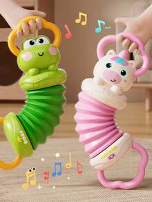 1pc Baby Accordion Music Toy, Infant Early Music Education Musical Instrument Toy, Music Enlightenment Toy, Early Learning Handheld Musical Instrument Toy, Portable Lightweight Travel, Children's Intelligent Musical Instrument, Can Enhance Grasping And Motor Skills, Promote Visual And Auditory Development, Suitable For Music Education, Parties And Concerts, Perfect Gift For Birthdays And Holidays, Comfortable Grip Instrument - Multicolor - View 10