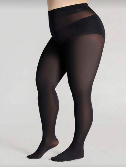 1 Pair 300D Plus Size Pantyhose
