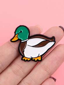 Insignia de esmalte de pato, alfileres de solapa, insignias para mochila, broches para ropa, broche de dibujos animados, joyería linda, accesorios de regalo - Multicolor - Ver 7