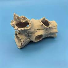 1 pièce Abri pour petit animal en forme de souche d'arbre simulée, Cachette de lézard, Abri pour scorpion, Matériau en plastique robuste, Choix idéal pour les propriétaires de petits animaux - Multicolore - Voir 5