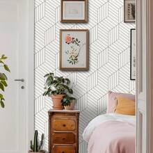 1 Cuộn decal dán tường vinyl tự dính, có thể tháo rời, họa tiết hình học màu cà phê nhạt, chống thấm nước, chống dầu, chịu nhiệt, họa tiết lưới hình thoi 3D phủ lớp pha lê, ghép nối liền mạch cho toàn bộ phòng ngủ, đầu giường, tường sau, tường phòng học, trang trí diện tích lớn, phong cách Pháp cao cấp, lắp đặt chắc chắn không cần đinh, quà tặng ngày lễ, trang trí nhà cửa sáng tạo màu cà phê hình học cho phòng khách. - Nhiều màu - Xem 9