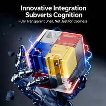 3岁以上儿童2x2魔方，多人竞技益智玩具，锻炼逻辑思维，缓解压力 - 彩色 - 查看 2