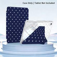 亚克力水晶平板电脑保护套，带支架，可折叠防震，自动唤醒/睡眠，手写笔收纳槽，多角度支架 - 日常完美保护，馈赠佳品 - 彩色 - 查看 6