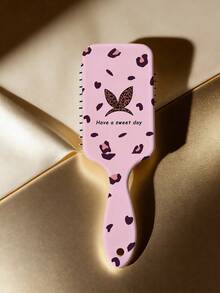 1件 Y2K 辣妹豹纹气垫按摩梳，INS 时尚防静电顺滑头发梳，可爱前卫女士美发工具 - 彩色 - 查看 11