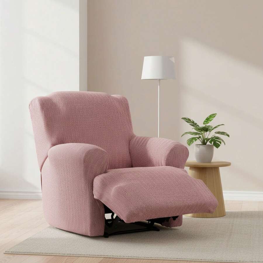 Kiva Fodera per poltrona reclinabile bielastica, traspirante e facile da applicare, per poltrone con piedini uniti, disponibile in vari colori - Fodera per poltrona reclinabile con inserti in schiuma - Rosa Me - Visualizzare 1