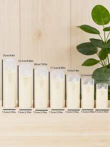 LED Electronic Candle Light, Realistic Wax Candle, Romantic Wedding Proposal Candlelight Decor, Atmosphere Lamp, Suitable For Multiple Occasions - Flat-mouth Ambient Light - View 4