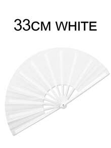1pc 13-Inch Large Foldable Clapping Hand Fan, Suitable For Street Dance, Festivals, Parties - Multicolor - View 9