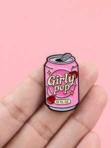 A Fun Soda Can Brooch, Metal Alloy Jewelry, Personalized And Creative Soda Can Design, Irregular Badge - Beverage Can - View 1