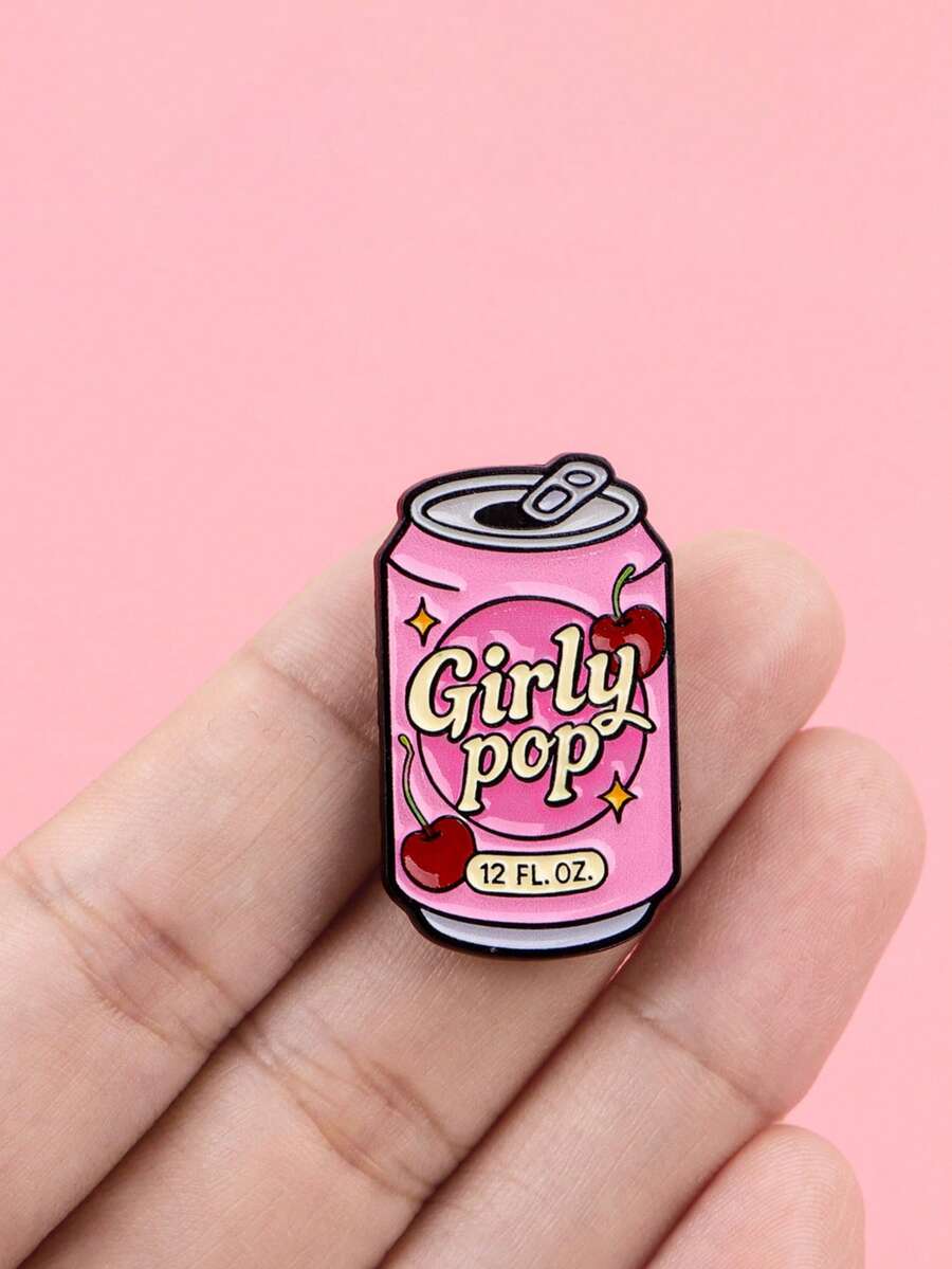 A Fun Soda Can Brooch, Metal Alloy Jewelry, Personalized And Creative Soda Can Design, Irregular Badge - Beverage Can - View 1