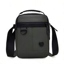 1 chiếc túi đeo chéo công sở màu đen, chất liệu nylon chắc chắn, chống thấm nước, nhiều ngăn, có khóa kéo, dành cho nam giới và đi làm hàng ngày. - Nhiều màu - Xem 11