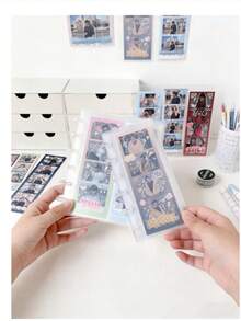 Album ảnh thẻ thần tượng K-Pop - Album ảnh nhựa có 10 khe đựng thẻ, bộ văn phòng phẩm, đồ dùng học tập, đồ dùng học tập - Hình chữ nhật - Xem 3
