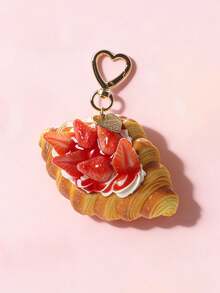 1pc Creative Fruit Dessert Simulated Bread Keychain DIY Multi-Purpose Bag Pendant Mini Gift Small Pendant Bag Accessories - Multicolor - View 7