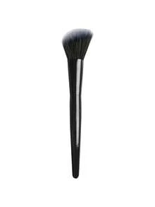 1pc Professional Angled Blush Brush, Suitable For Liquid, Cream And Powder Blush, Soft Dense Nylon Bristles, Wooden Handle, Fragrance-Free, Long Lasting Makeup Tool, 93# Brush Head, Essential Gift For Holidays - Black - View 7