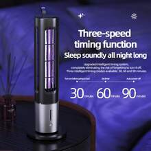 1 pieza Lámpara repelente de mosquitos inalámbrica recargable para escritorio, lámpara repelente de insectos tipo C portátil con 3 modos de temporización, mata mosquitos y insectos para interiores del hogar - Multicolor - Ver 4