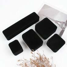 1 pieza Caja de collar de terciopelo, Caja de colgante, Caja de anillo de terciopelo, Caja de aretes, Caja de pulsera, Adecuado para el empaquetado de joyas - Multicolor - Ver 1