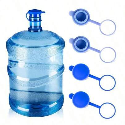 1 buc/2 buc/3 buc/4 buc capace de schimb reutilizabile din silicon pentru 3 galoane și 5 galoane, capace de sticle dozatoare etanșe, potrivite pentru dimensiunea capacului de 55 mm, stil aleatoriu