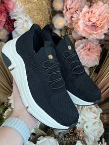 Modare Slip On Knit Tennis Shoes 7401.105 Lace-Up Comfort Walking Everyday Original Women's - 黑色一腳蹬 - 查看 3