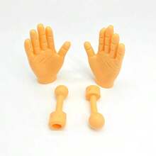 Bộ 4/6 que hình bàn tay mini - Món quà hài hước khiến mọi người cười nghiêng ngả, đồ chơi bàn tay giả vui nhộn. - Màu be - Xem 5