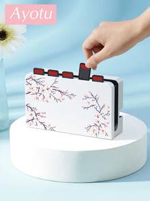Ayotu Compatible With Switch/Switch OLED/Switch Lite Cherry Blossom Tree Pattern Game Console Shell And Accessories, The Package Includes A Protective Case, Storage Bag, Base Shell, Handle Protective Cover And Other Styles Of Accessories To Choose From. - Multicolor - View 9