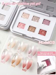 AiFer 6 Colors Base Coat Gel Series, High Saturation Popular Semi-Solid Painting Style Nail Gel Polish, Salon Use - Multicolor - View 6