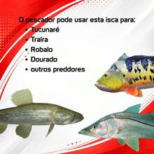 Zig Zarinha 80 Nelson Nakamura 8cm 9g Artificial Fishing Lure For Peacock Bass, Traíra, And Dorado. - COR-118 - View 6